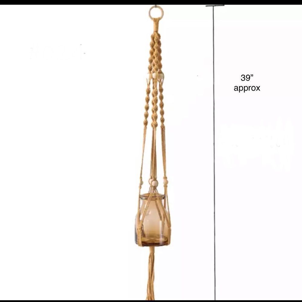100% handmade macrame plant hanger
